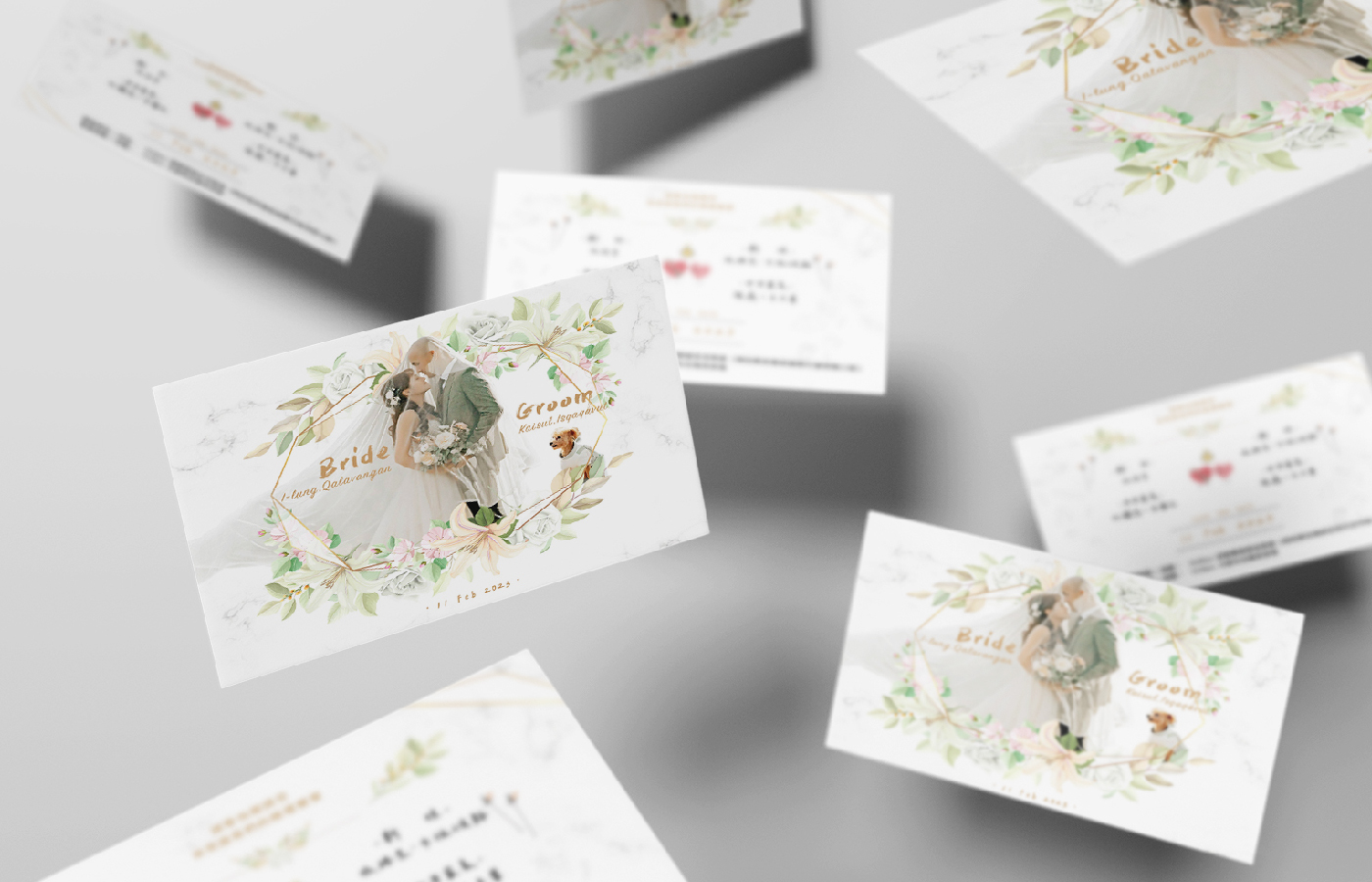 明信片喜帖設計